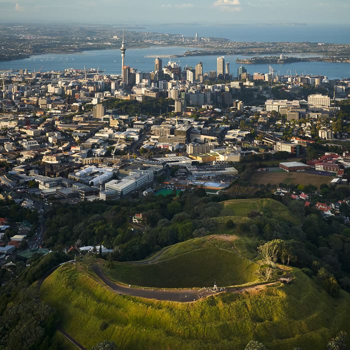 overlooking Auckland City
